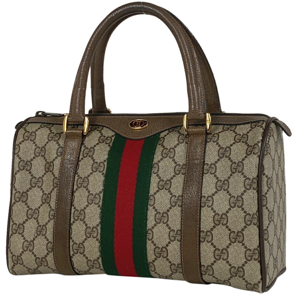 Gucci Canvas Sherry Mini Line Pattern Handbag Gg … - image 2